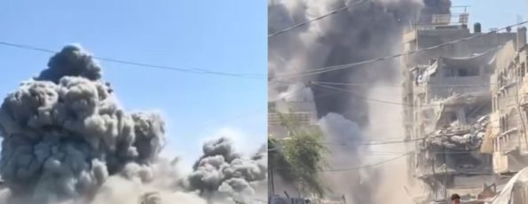 Shati' Camp Gaza Bombardment
