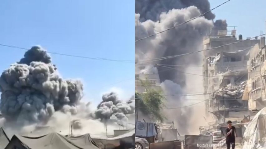 Shati' Camp Gaza Bombardment