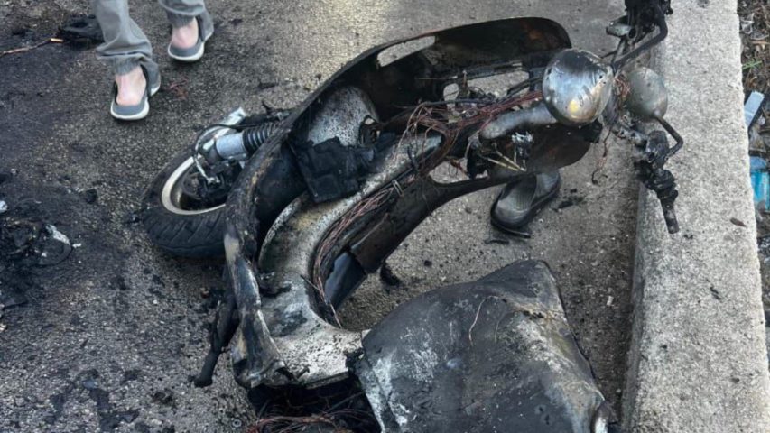 Ain Qana Airstrike Motorcyle