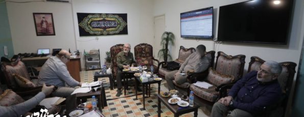 Hezbollah Leaders in a facility (X_@HajAbedAlkader)