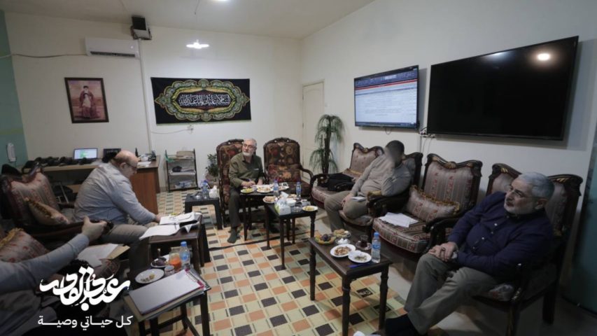 Hezbollah Leaders in a facility (X_@HajAbedAlkader)