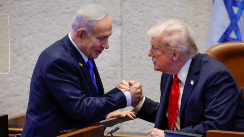 Trump Netanyahu Kenesset