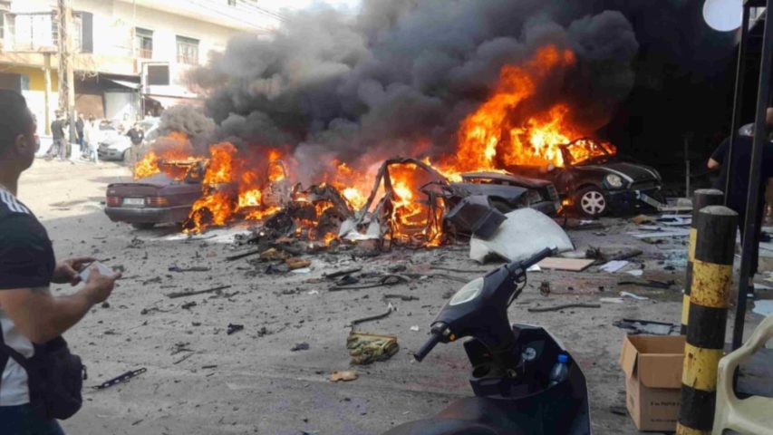 Doueir South Lebanon Car Israel Airstrike