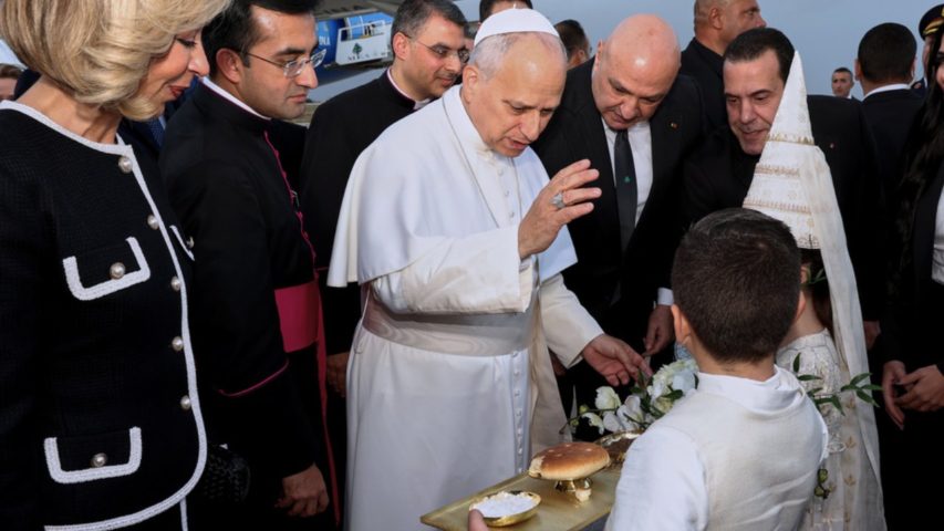 Pope Leo Beirut Airport