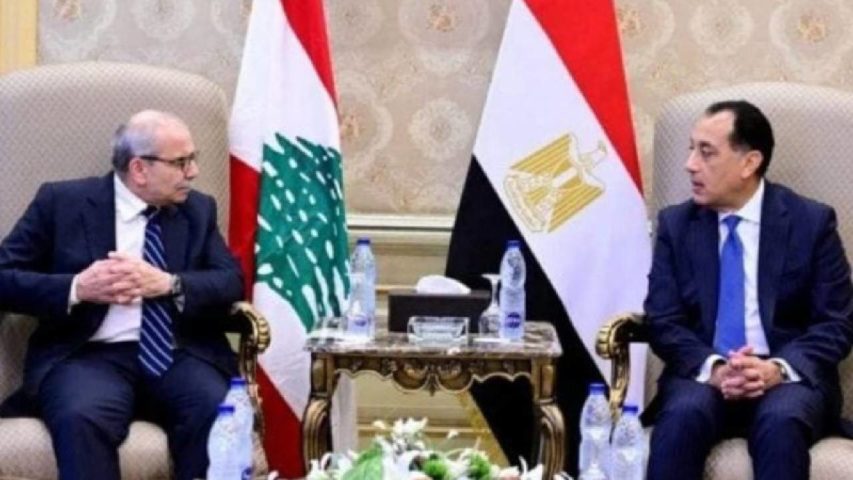 نواف سلام ورئيس الحكومة المصري