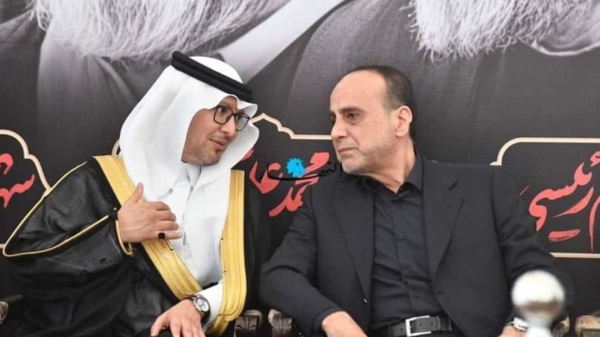Ambassador Walid Bukhari and Hezbollah's Ammar Mousawi