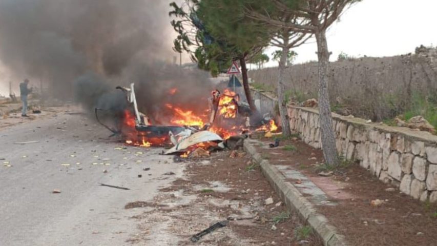 Car Airstrike Markaba Odeiseh