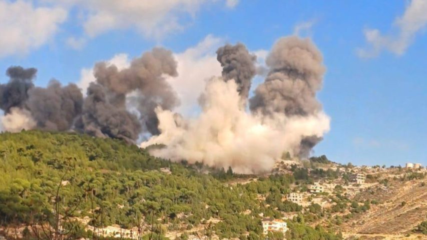 Israeli Airstrikes South Lebanon Rihan hills 12-12-2025