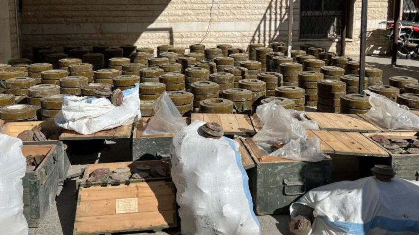 landmines syria hezbollah Yabrud