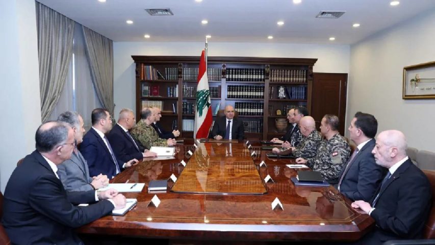 اجتماع امني في بعبدا