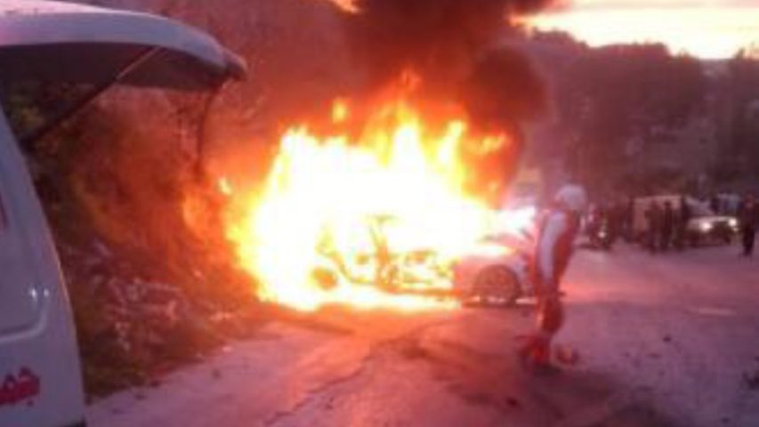 Car Airstrike Ain Al Mezrab South Lebanon 4-1-2026