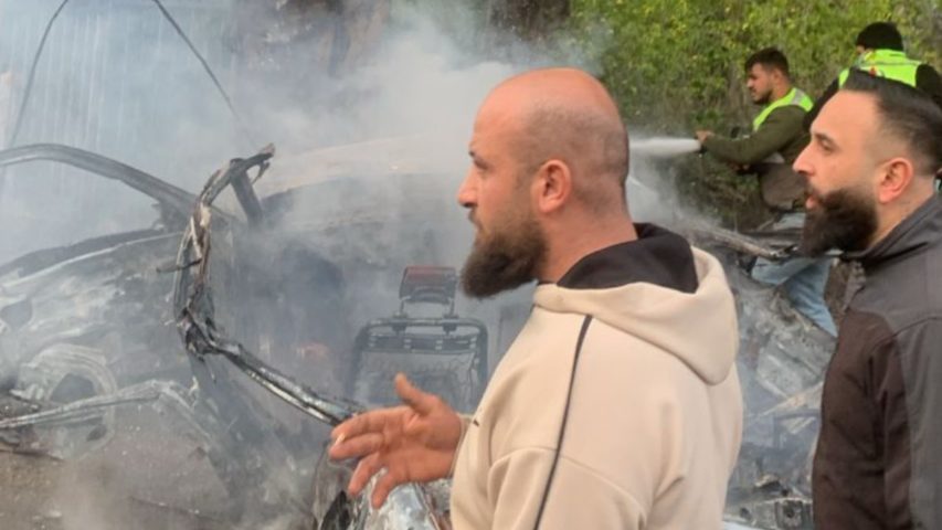 Car Airstrike Zayta South Lebanon 8-1-2026