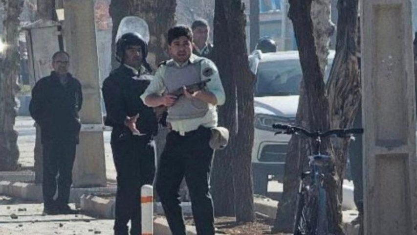 Iran Security Forces Shooting Protesters (Telegram)