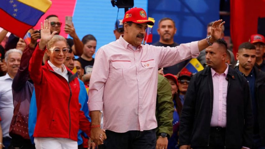 Nicolas Maduro and his wife