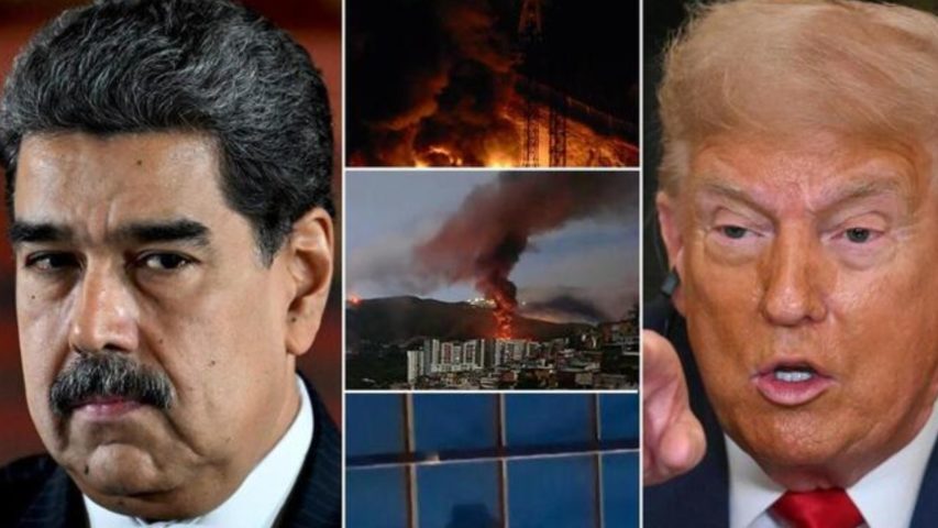 Trump Maduro Venezuela Collage