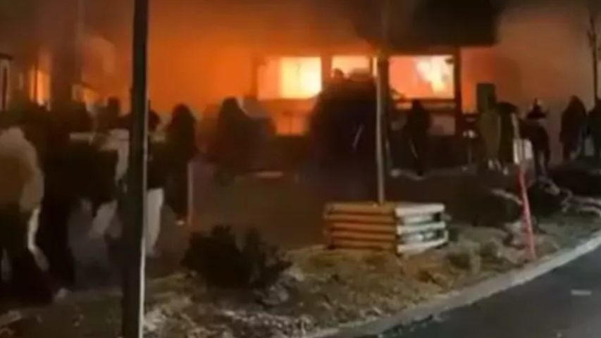 explosion at Swiss ski resort town