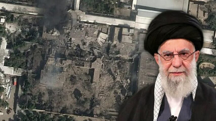 Iran Khamenei Compound Bombarded
