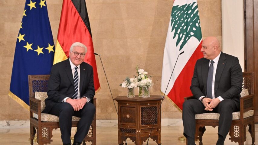 President Joseph Aoun and German President Frank-Walter Steinmeier