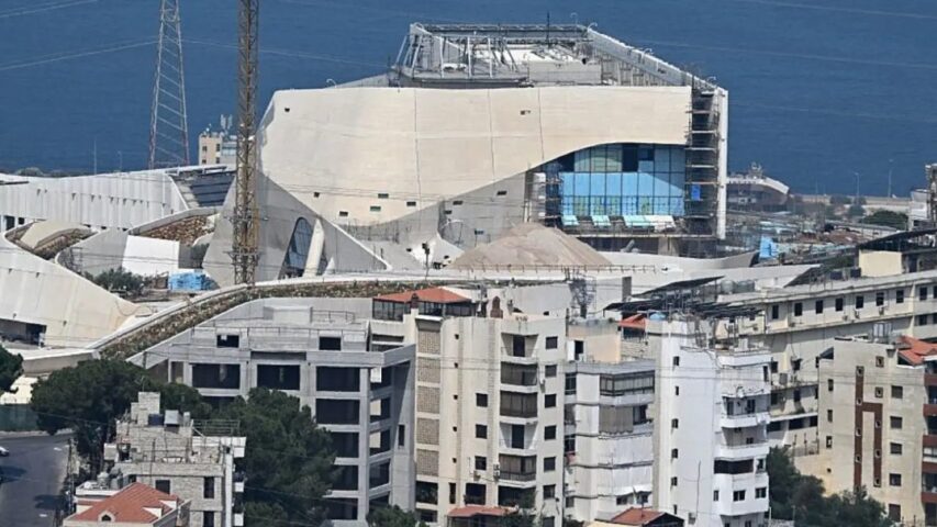 US Embassy building in Awkar east of Beirut Lebanon (AFP)