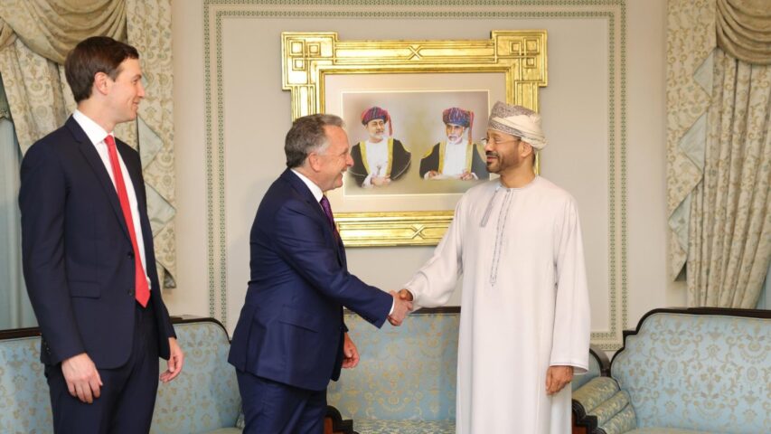 US Iran Talks Oman Steve Witkoff and Badr bin Hamad Al Busaidi and Jared Kushner