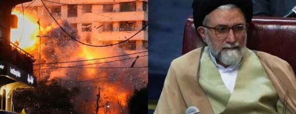 Esmail Khatib and Beirut Airstrike (Collage)