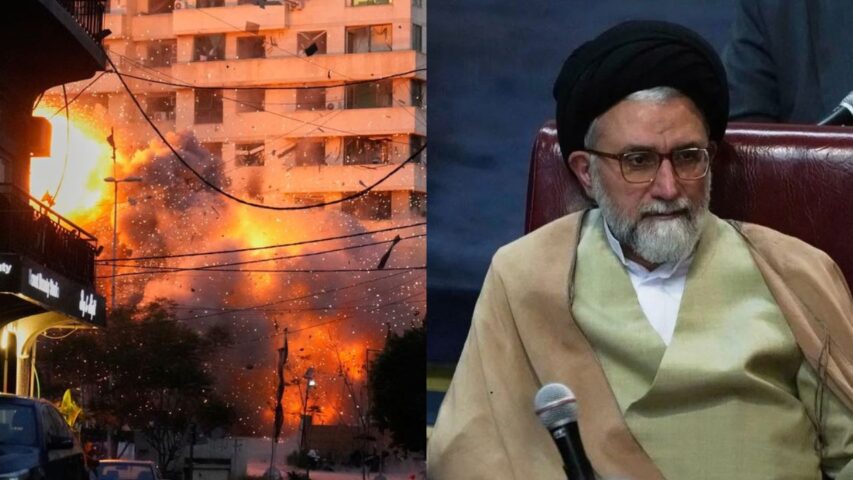 Esmail Khatib and Beirut Airstrike (Collage)