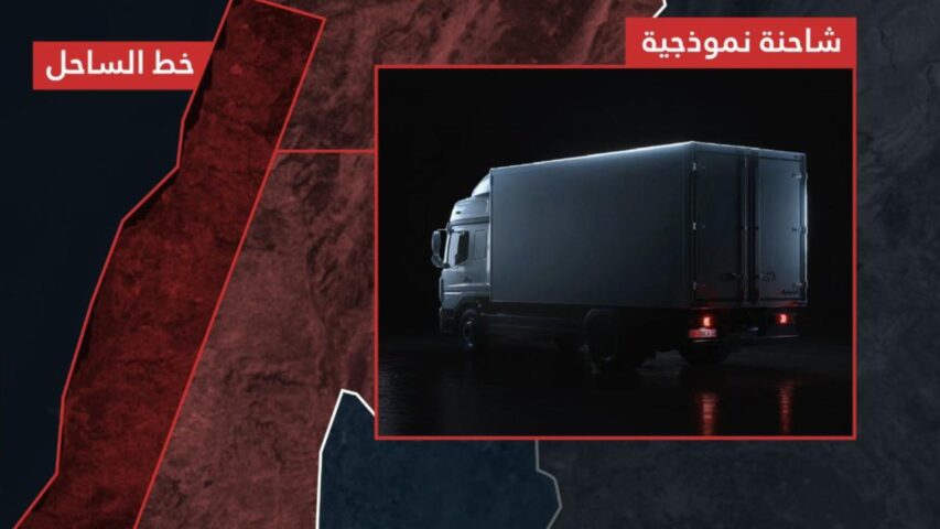 Israeli Army threating trucks on south lebanon cost