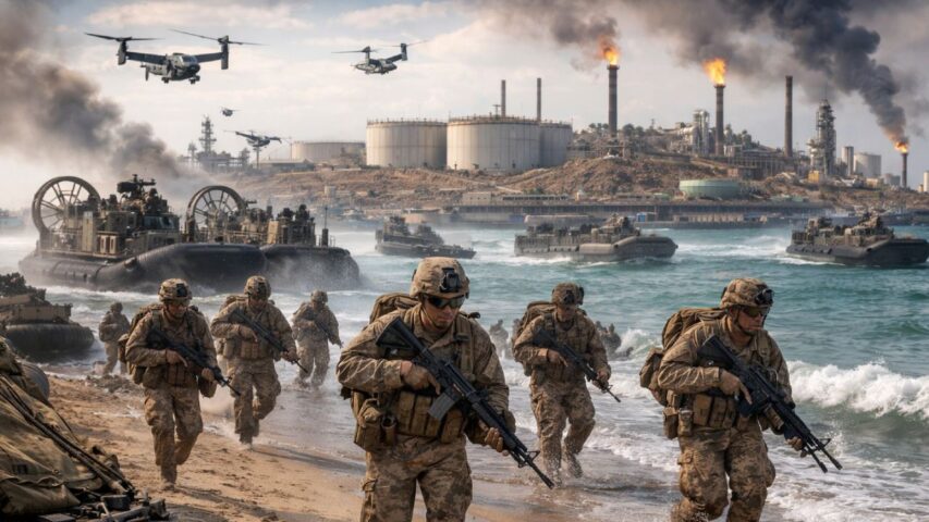 Marines on Kharg (Illustrative/AI)