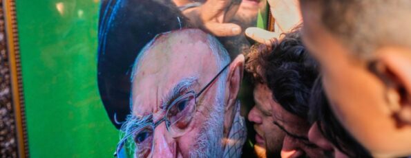 Shiite Muslims mourn the killing of Iranian Supreme Leader Ayatollah Ali Khamenei