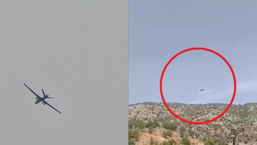 Aircraft and Helicopter search over West Iran (Telegram)