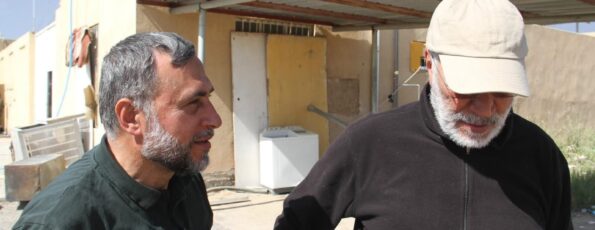 Hezbollah Commander Youssef Hashem and Iraqi Commander Abou Mahdi Al Mouhandes