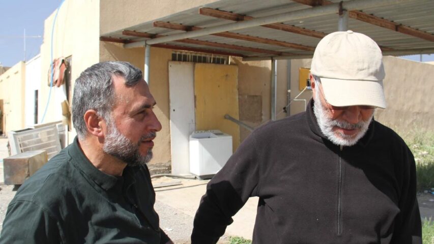 Hezbollah Commander Youssef Hashem and Iraqi Commander Abou Mahdi Al Mouhandes