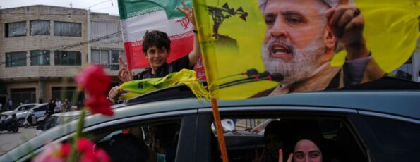 Lebanon Israel Ceasefire Celebrations in Zefta (Associated Press)