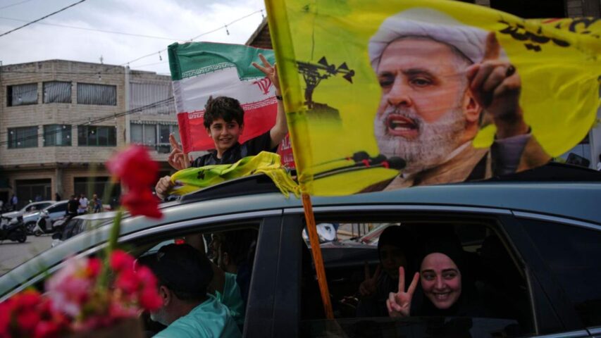 Lebanon Israel Ceasefire Celebrations in Zefta (Associated Press)