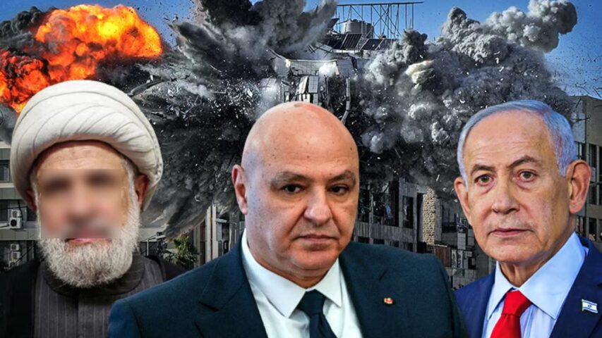 Netanyahu Qassem Aoun (Collage/YNET)