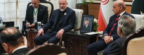 Pakistan Iran US Talks Islamabad Qalibaf and Pakistani Shehbaz Sharif and Delegations (ISNA)