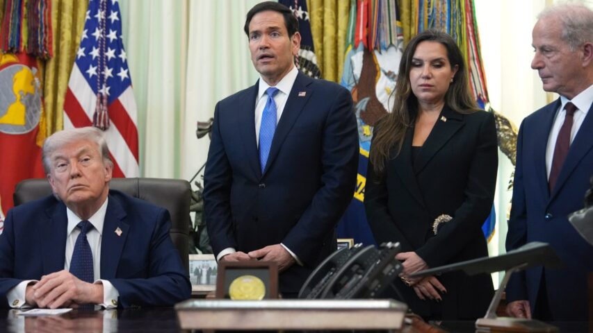 White House Donald Trump Marco Rubio Nada Mouawad and Michel Issa.jpg