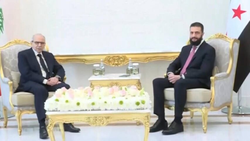 نواف سلام واحمد الشرع