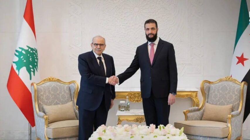 نواف سلام وأحمد الشرع