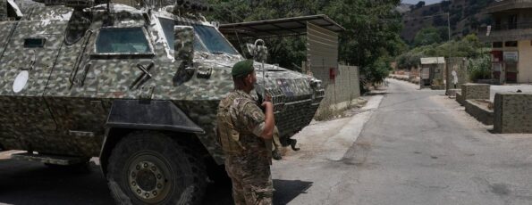 Lebanese army Froun village south Lebanon (AP)