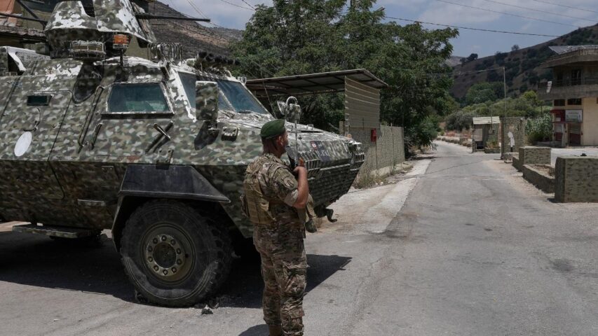 Lebanese army Froun village south Lebanon (AP)