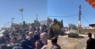 Lebanese Army entering Hawsh al-Sayyid Ali (Screenshot Janoubia)