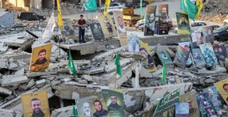 Hezbollah Martyrs Khiam Rubble (AFP)