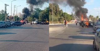 قصف مسيرة إسرائيلية على سيارة في صيدا