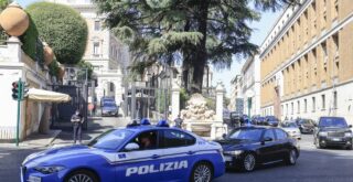 Police Motorcade Lebanon Israel Talks US embassy in Rome (Getty Images)